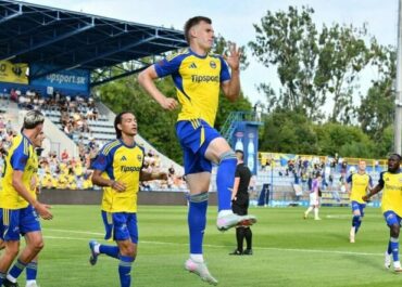 Gytis Paulauskas z debiutanckim golem w lidze słowackiej